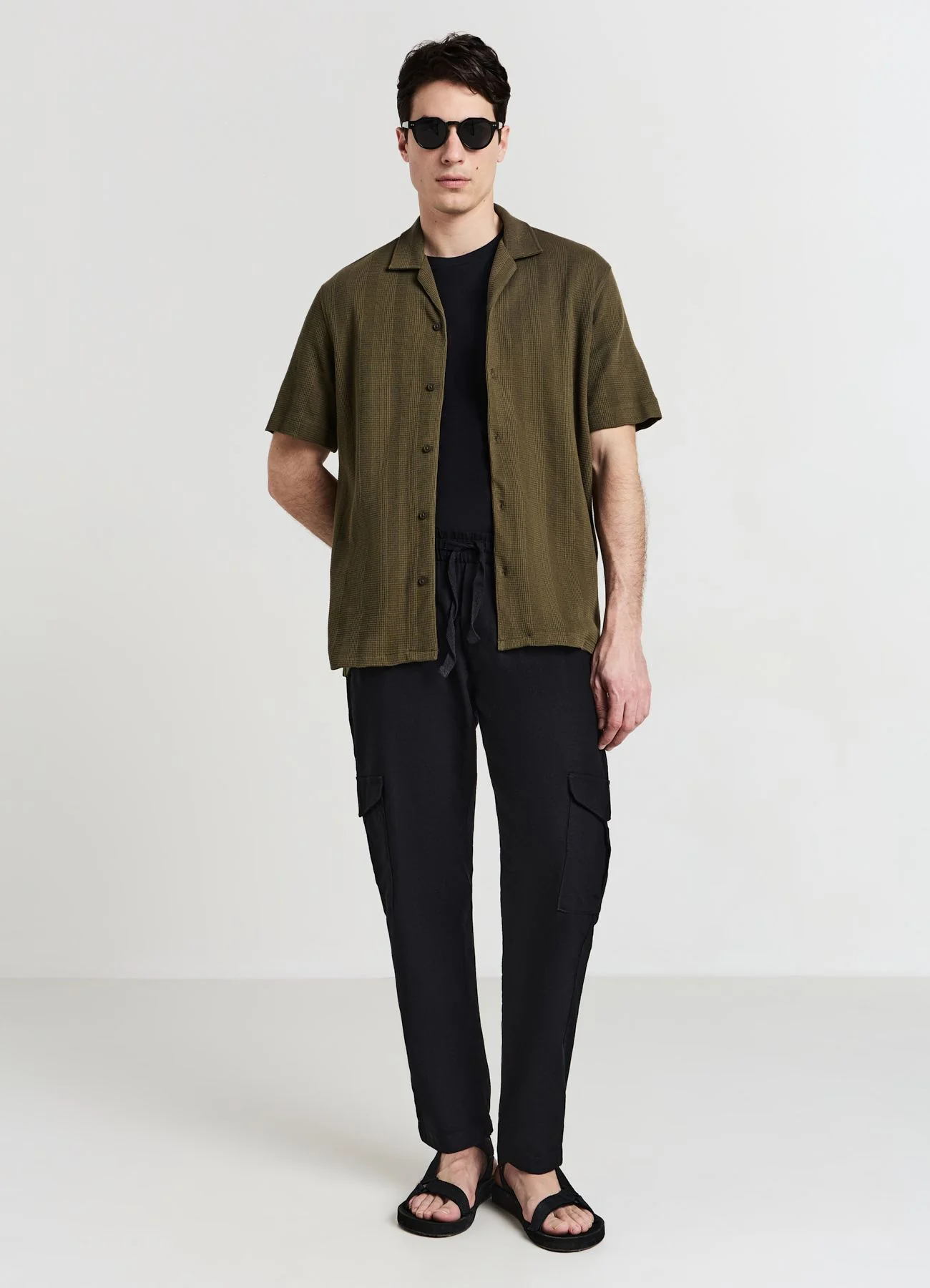 Camicia bowling cotone operato
