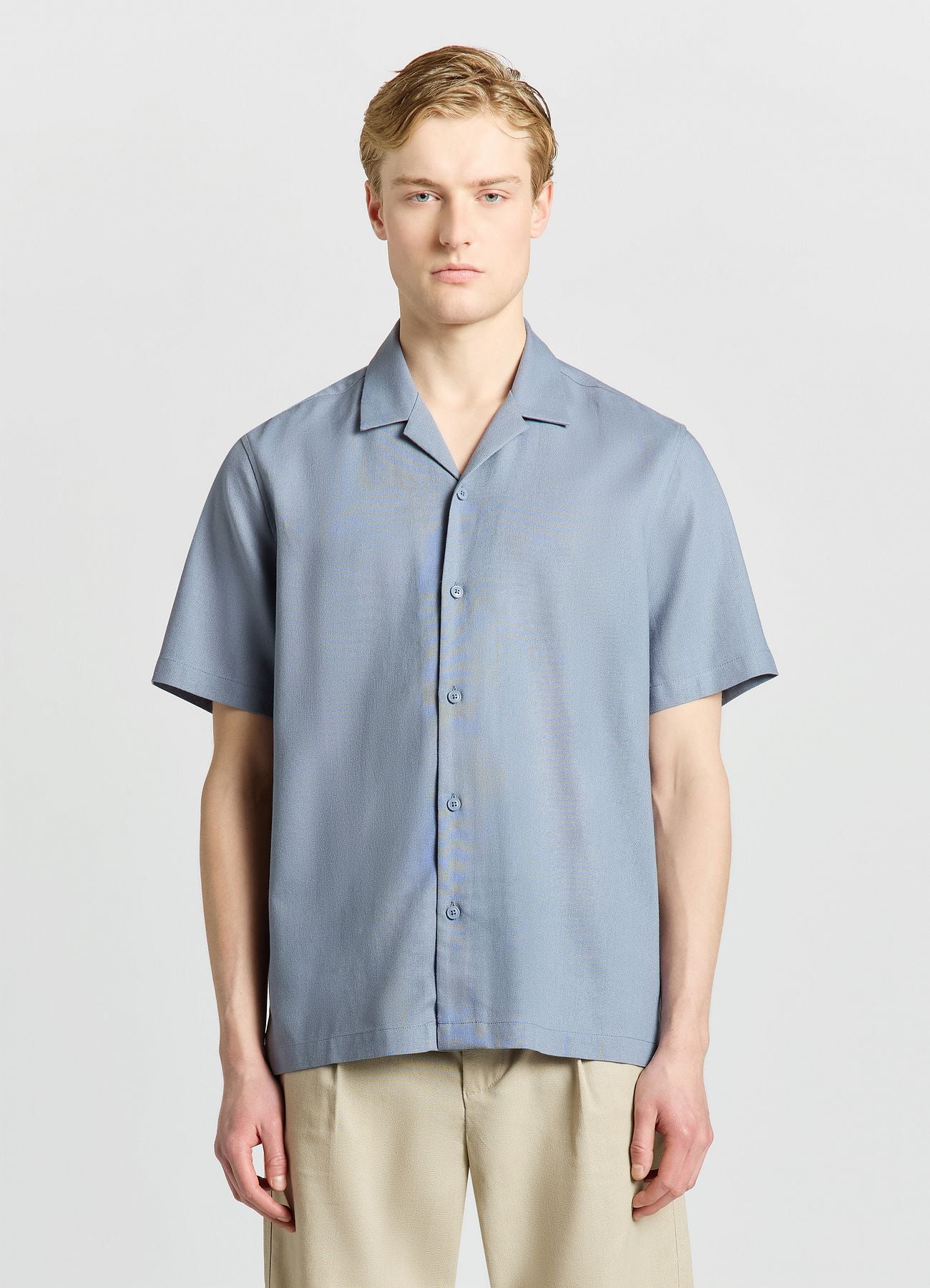 Camicia bowling in misto lino - Image 2