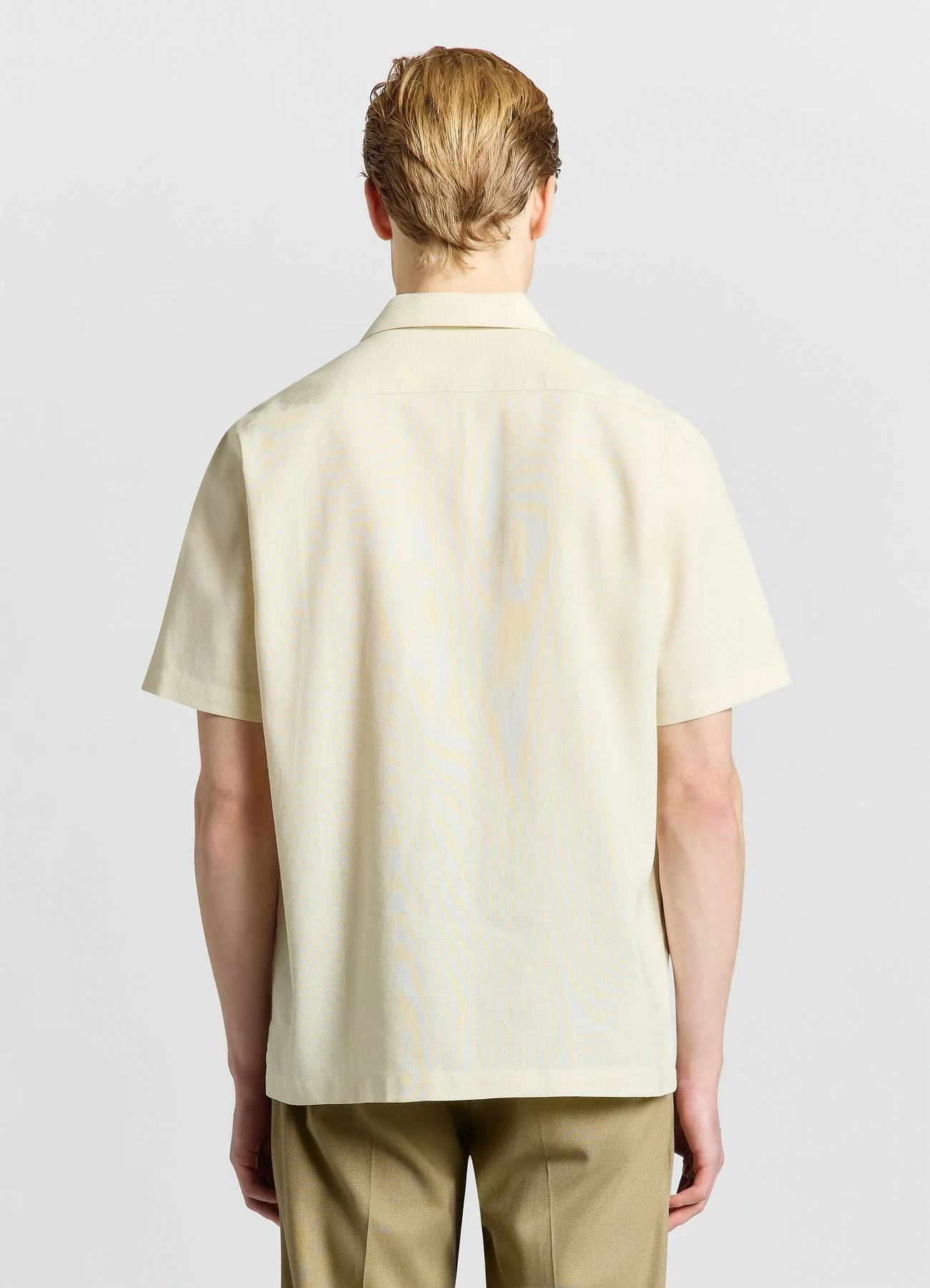 Camicia bowling in misto lino - Image 2