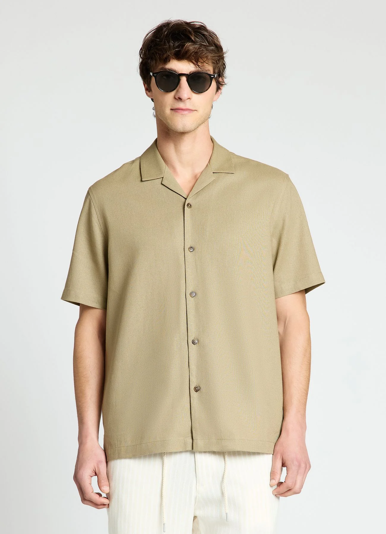 Camicia bowling in misto lino - Image 2
