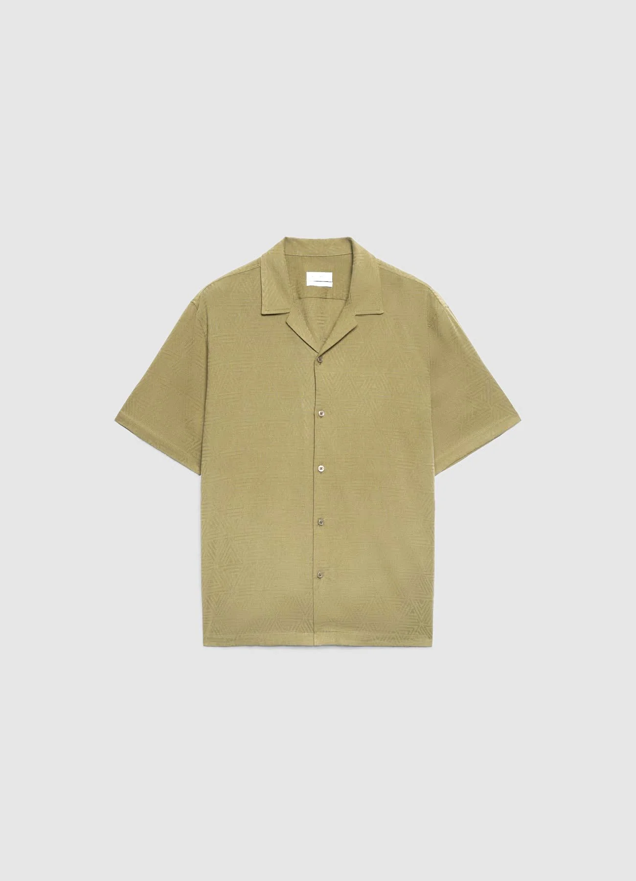Camicia bowling jacquard con motivo geometrico - Image 4