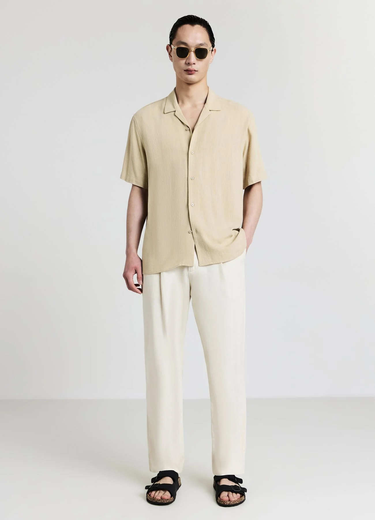 Camicia bowling misto lino - Image 3