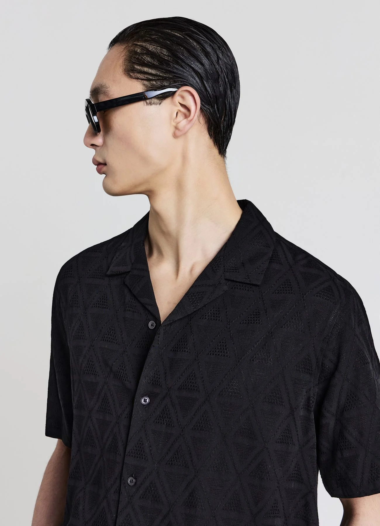 Camicia bowling tessuto jacquard - Image 2