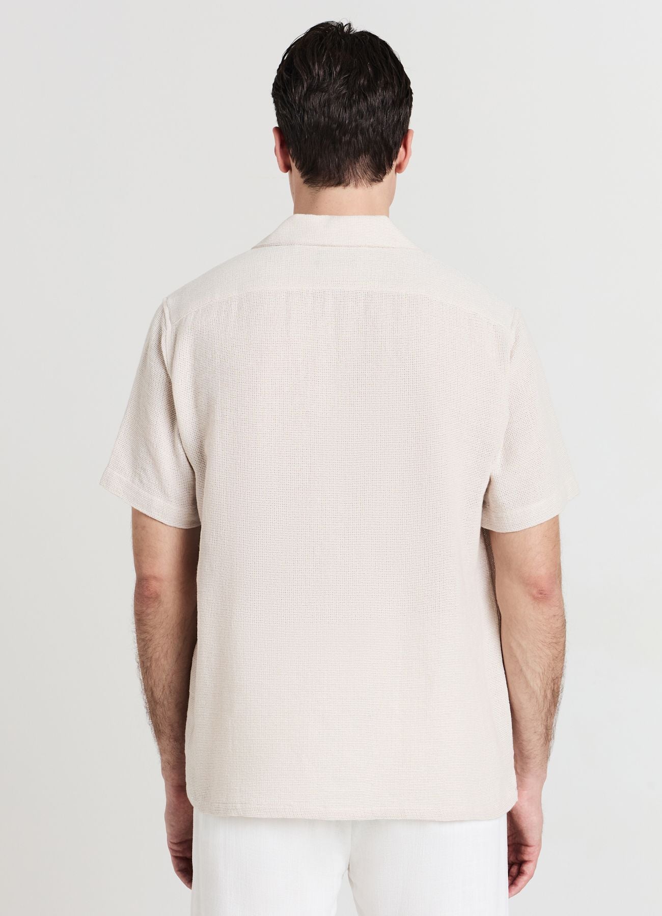 Camicia bowling tinta unita - Image 2