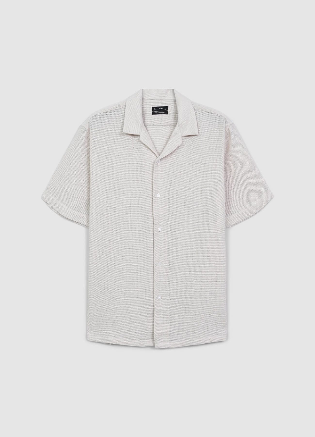 Camicia bowling tinta unita - Image 4