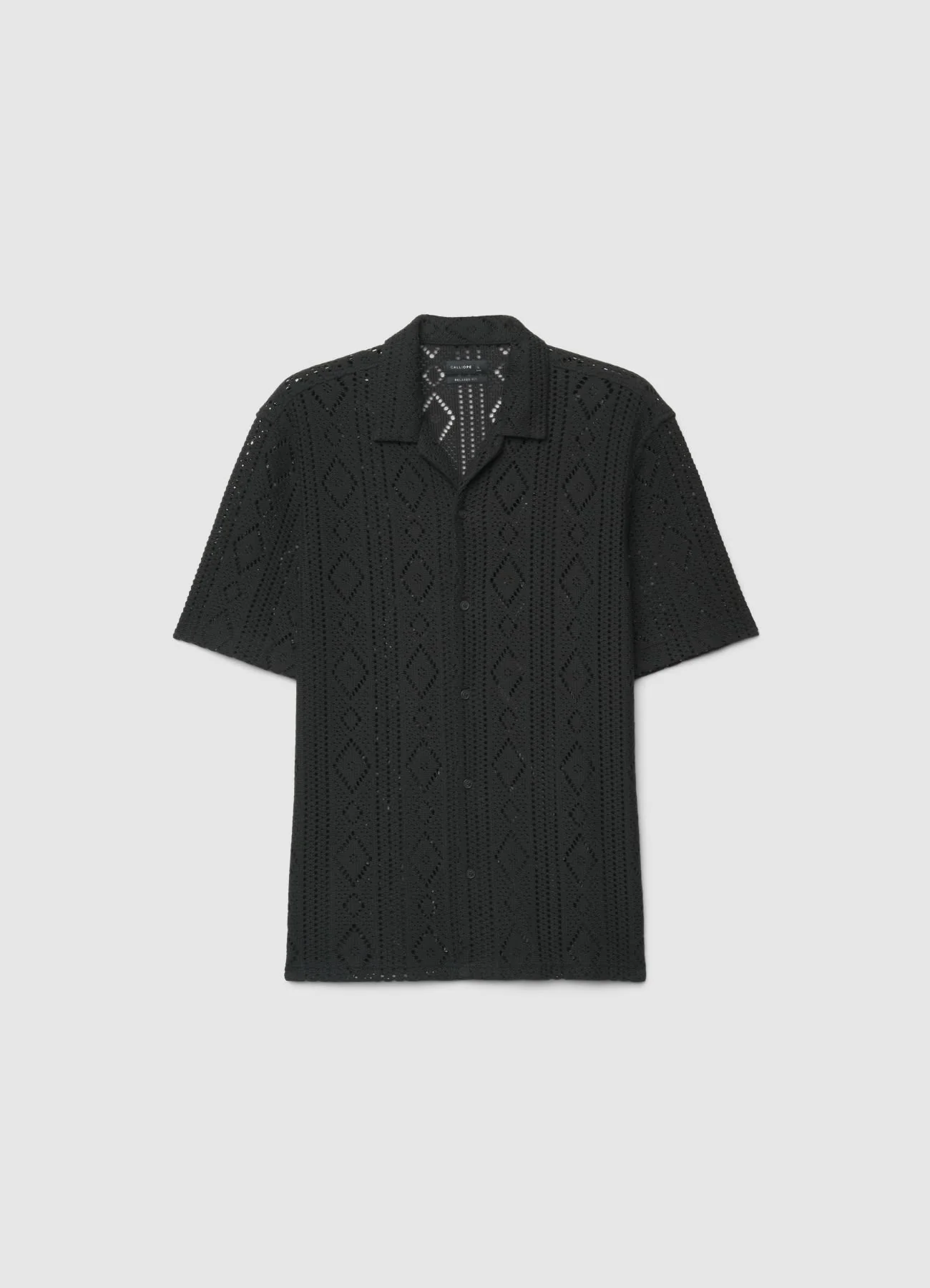 Camicia bowling traforata con motivo etnico - Image 5
