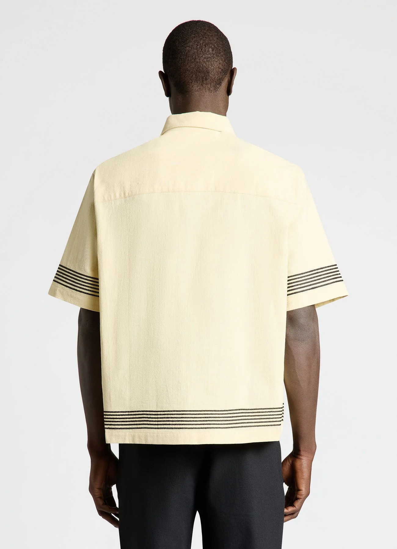 Camicia boxy con righe a contrasto - Image 2
