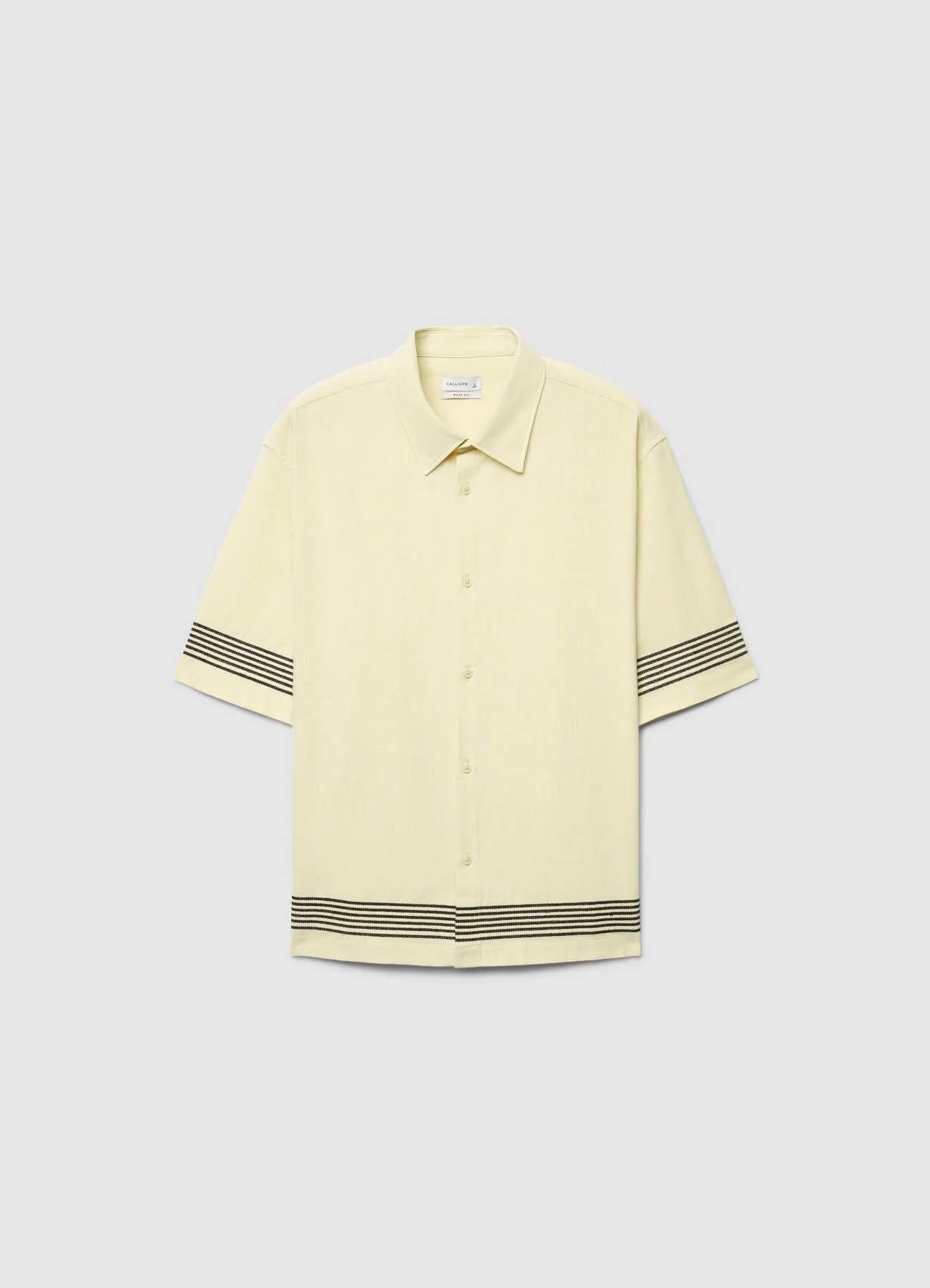Camicia boxy con righe a contrasto - Image 4