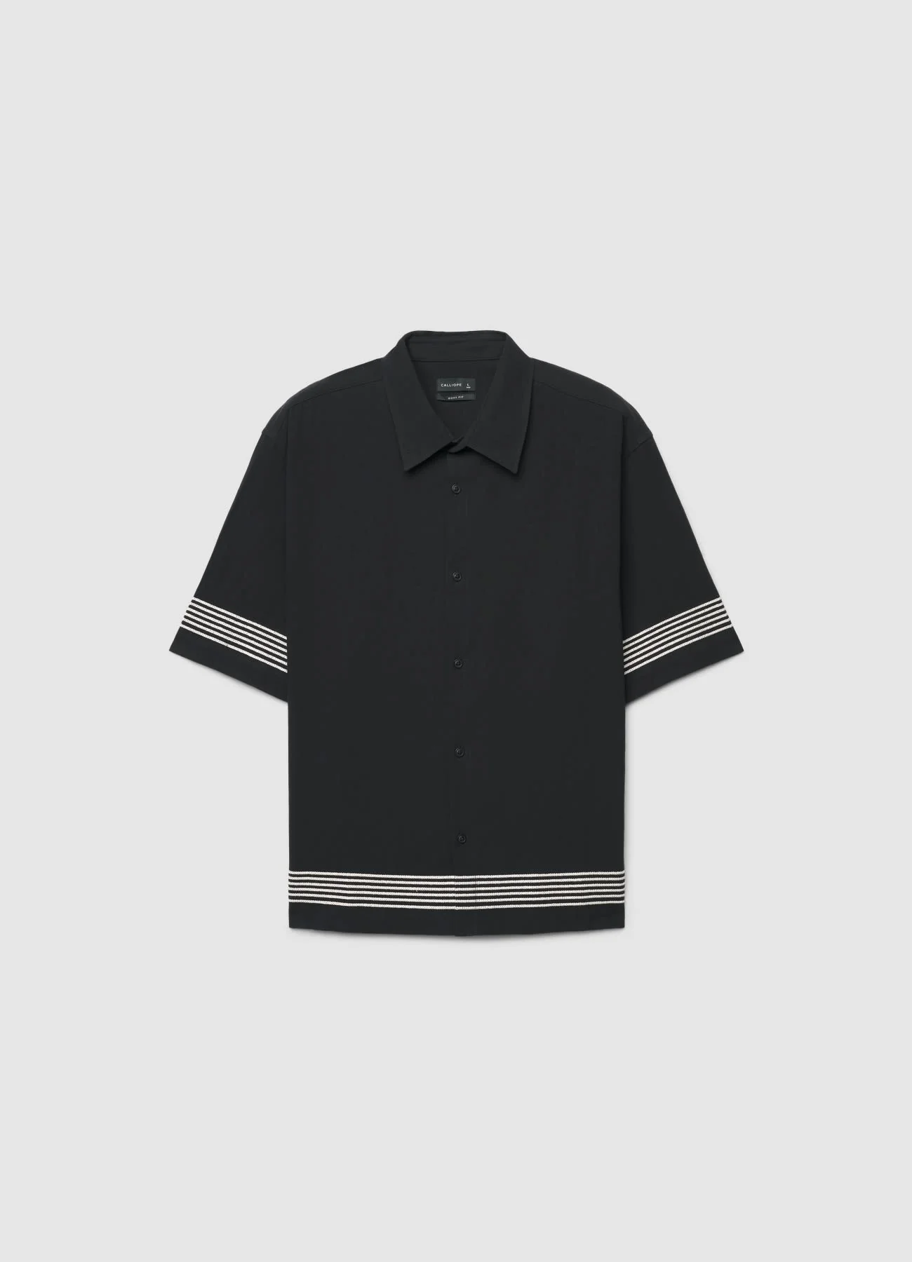 Camicia boxy con righe a contrasto - Image 6