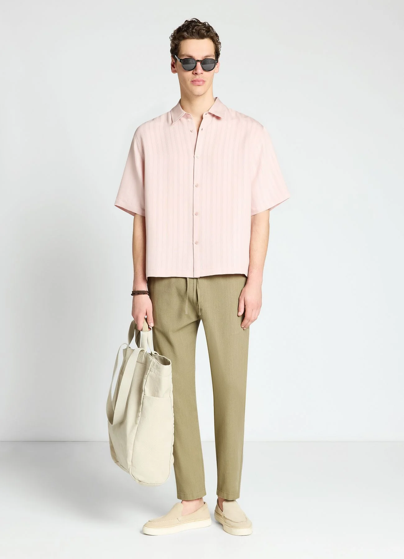 Camicia boxy fit a righe - Image 2