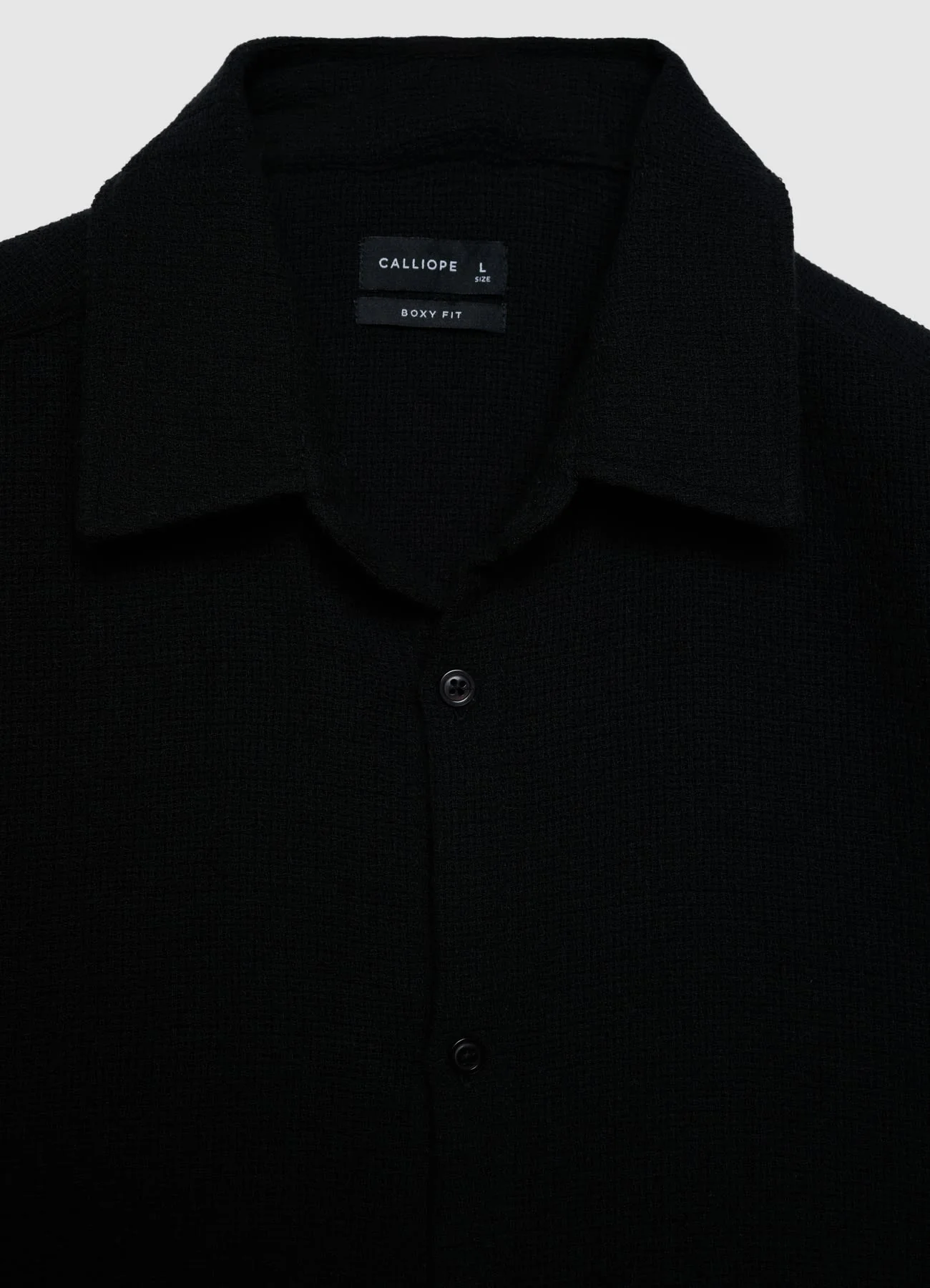 Camicia boxy tinta unita - Image 5