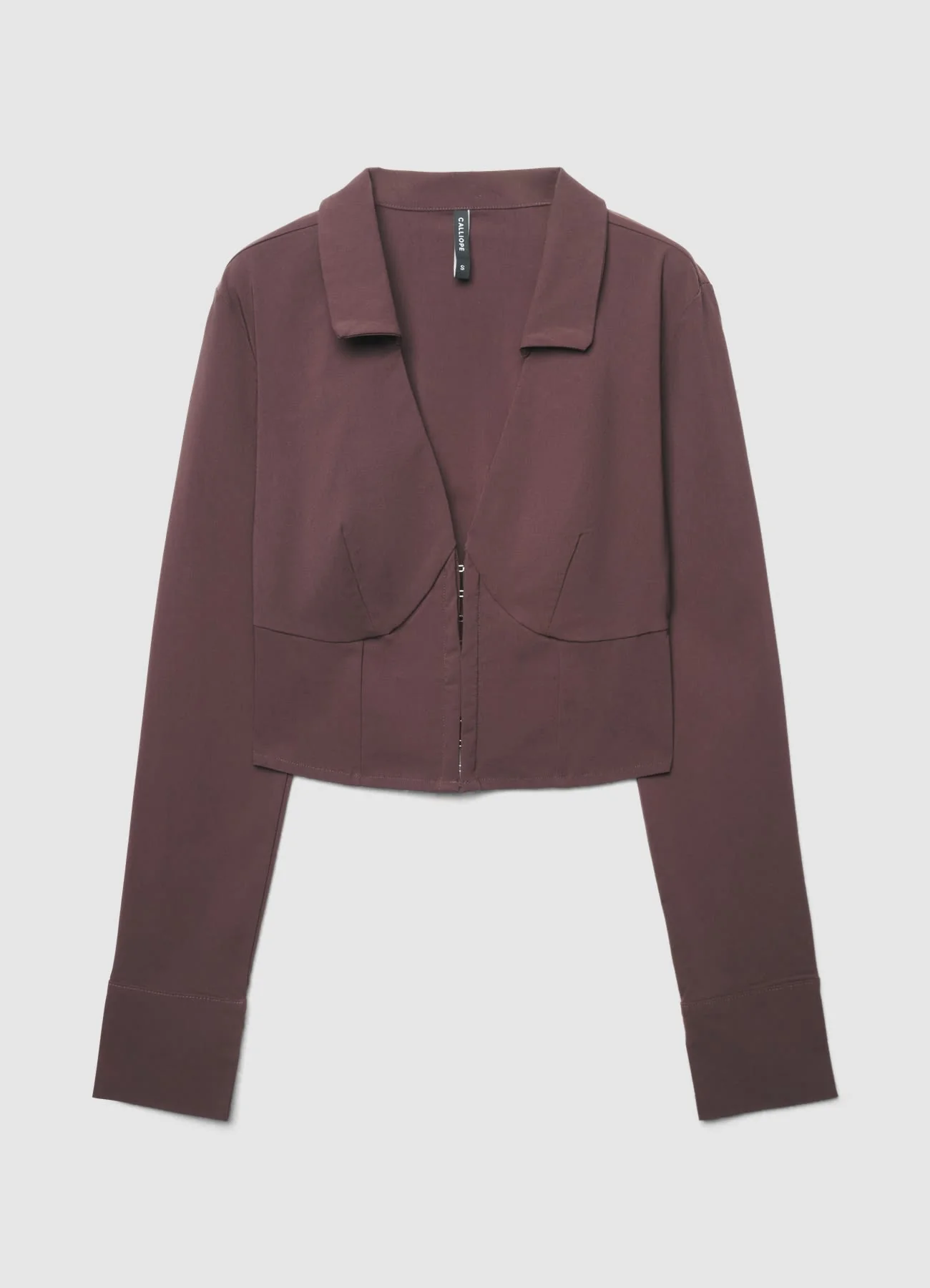 Camicia bustino chiusura a ganci