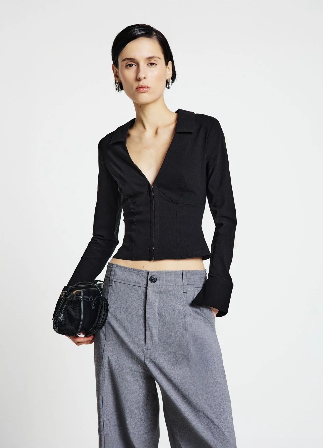 Camicia bustino tinta unita - Image 3