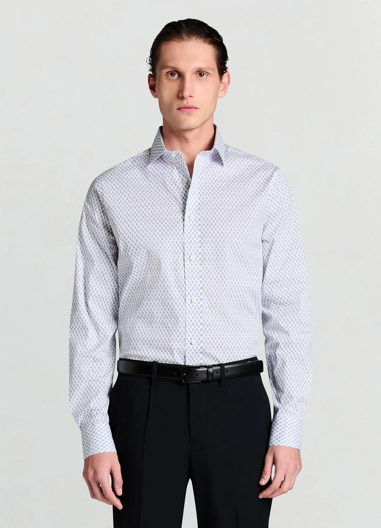 Camicia classica a fantasia - Image 3