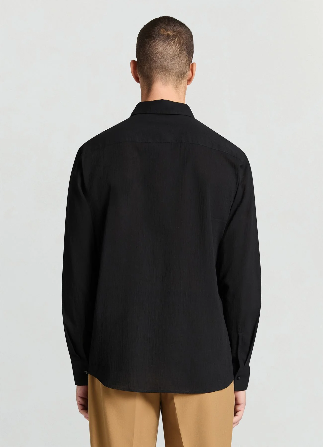 Camicia classica a tinta unita - Image 3