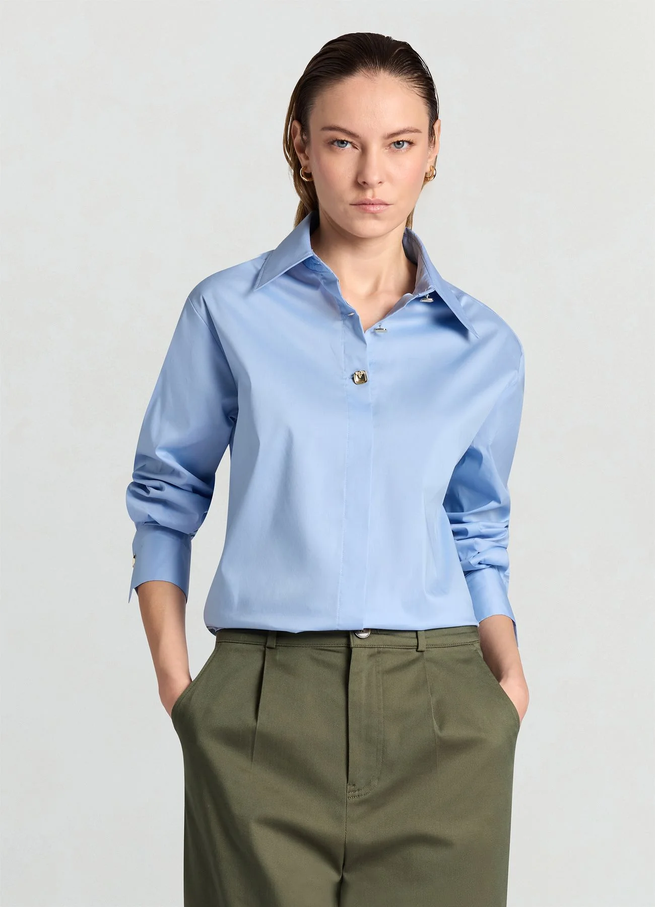 Camicia classica e bottoni gioiello - Image 3