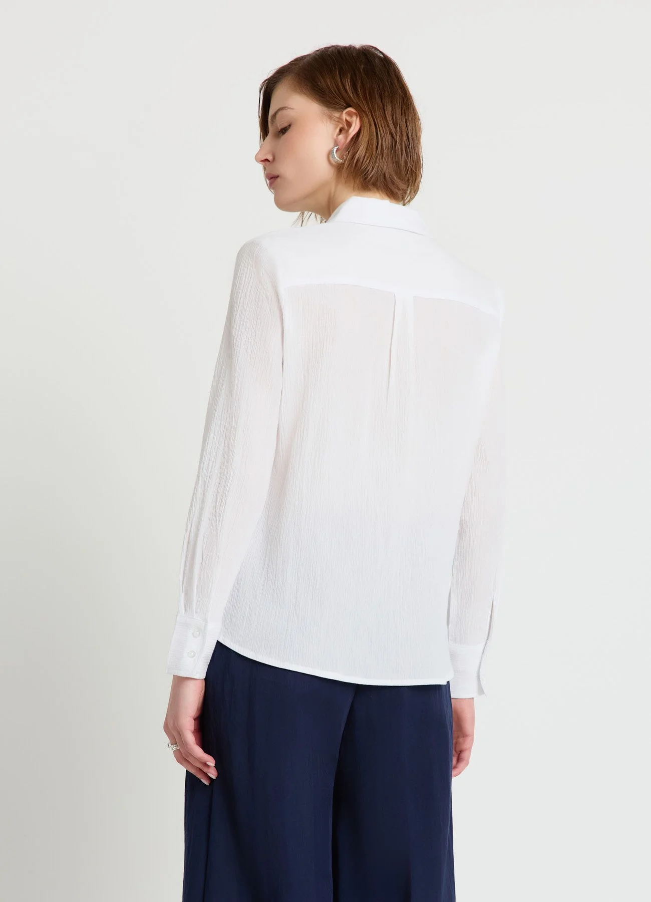 Camicia classica effetto stropicciato - Image 3