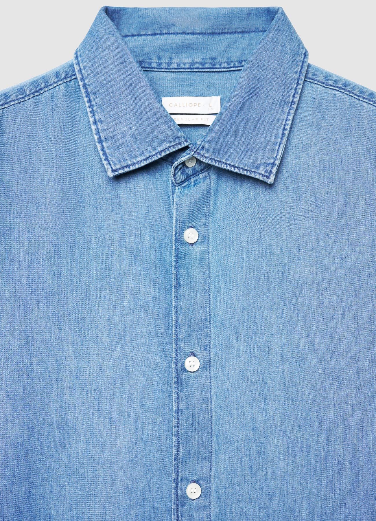Camicia classica in denim - Image 6