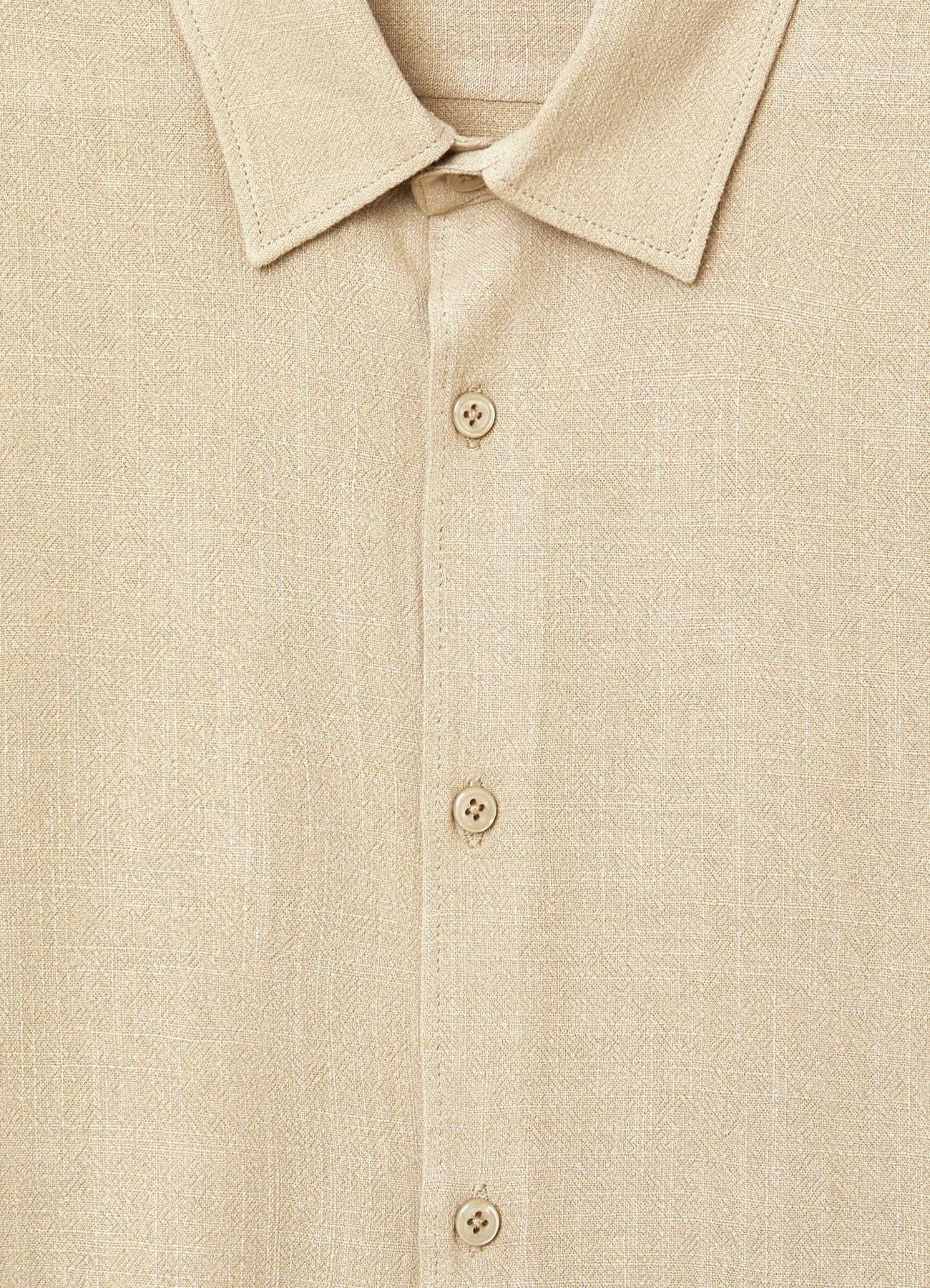 Camicia classica in misto lino - Image 5