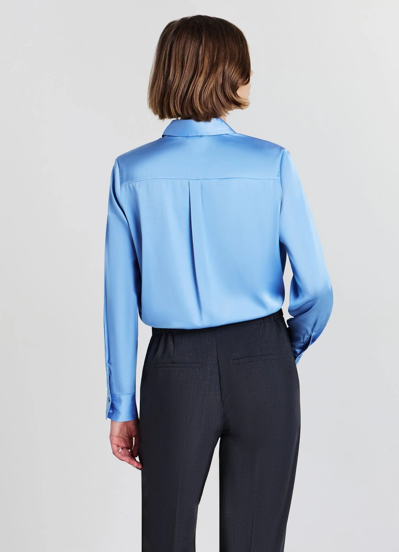 Camicia classica in simil satin - Image 3