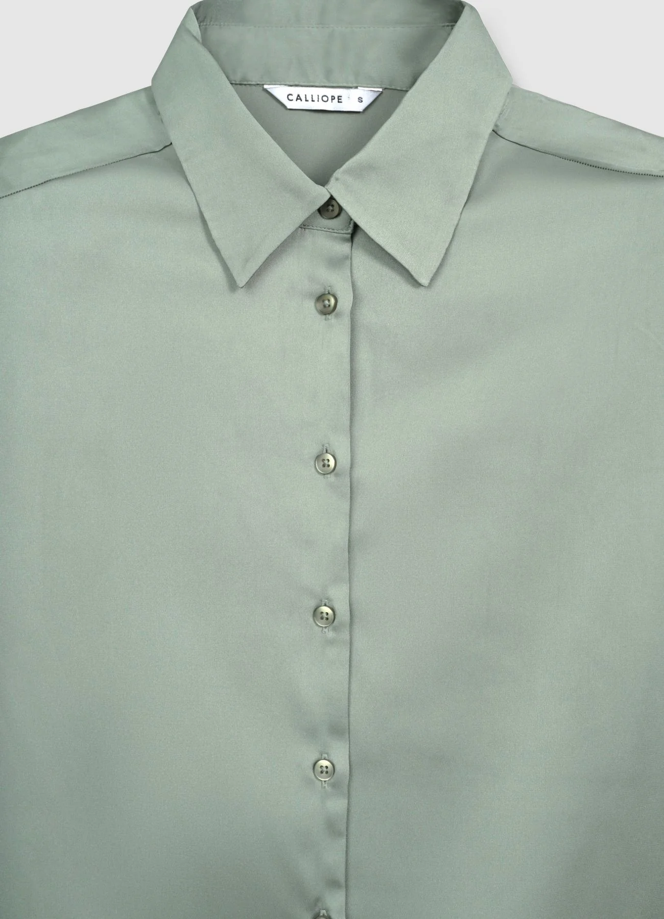 Camicia classica in simil satin - Image 4