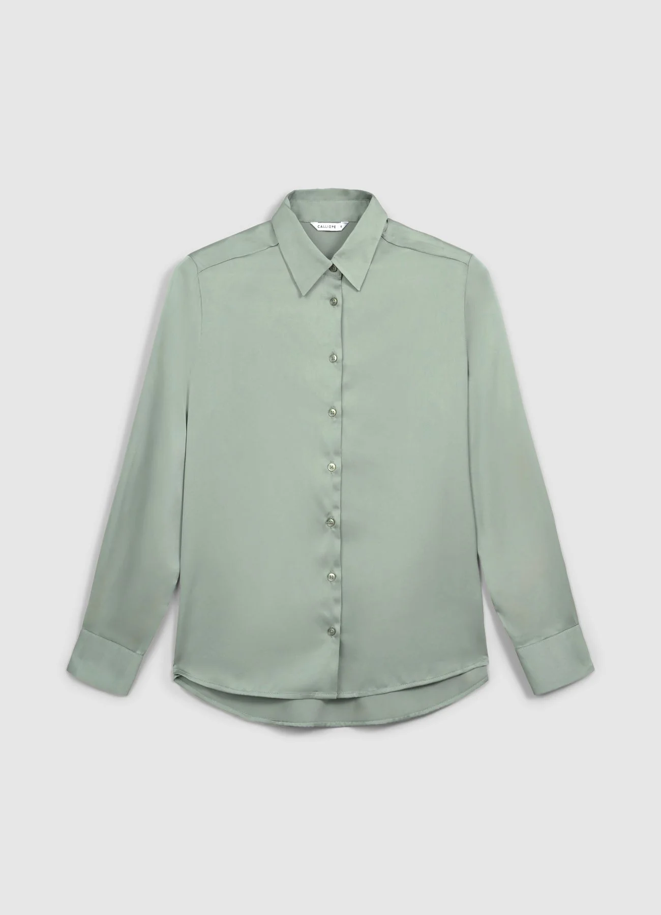 Camicia classica in simil satin - Image 6