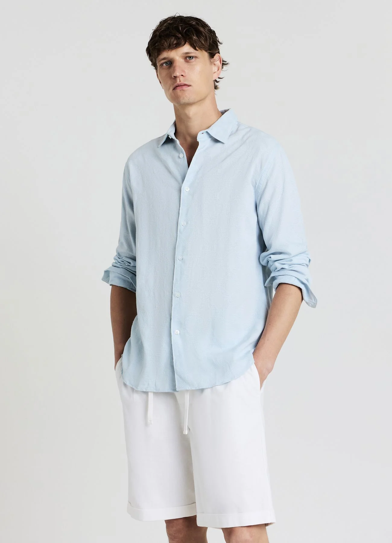 Camicia classica lavorazione devorè - Image 4