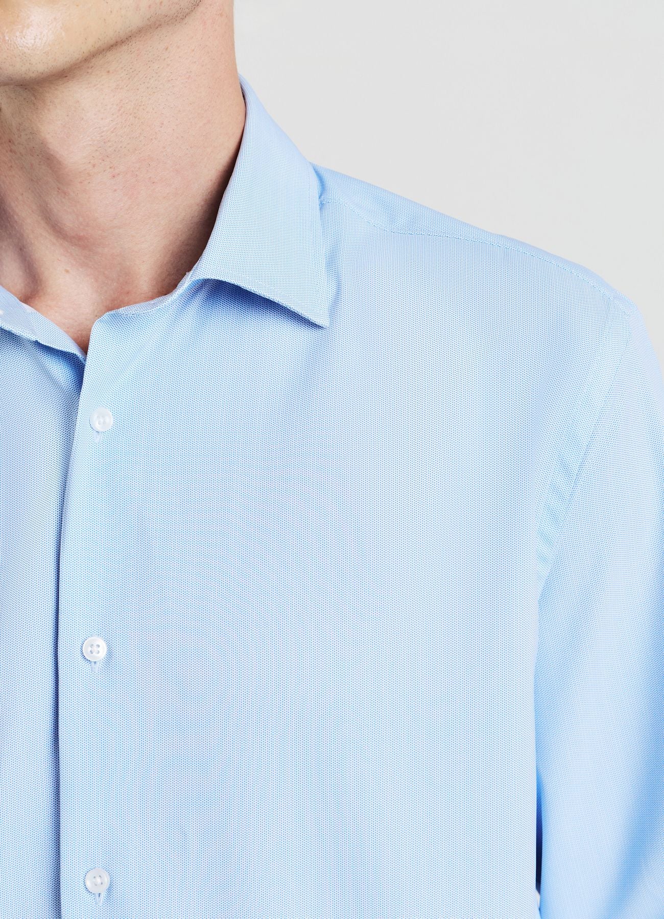 Camicia classica microfantasia pois - Image 4