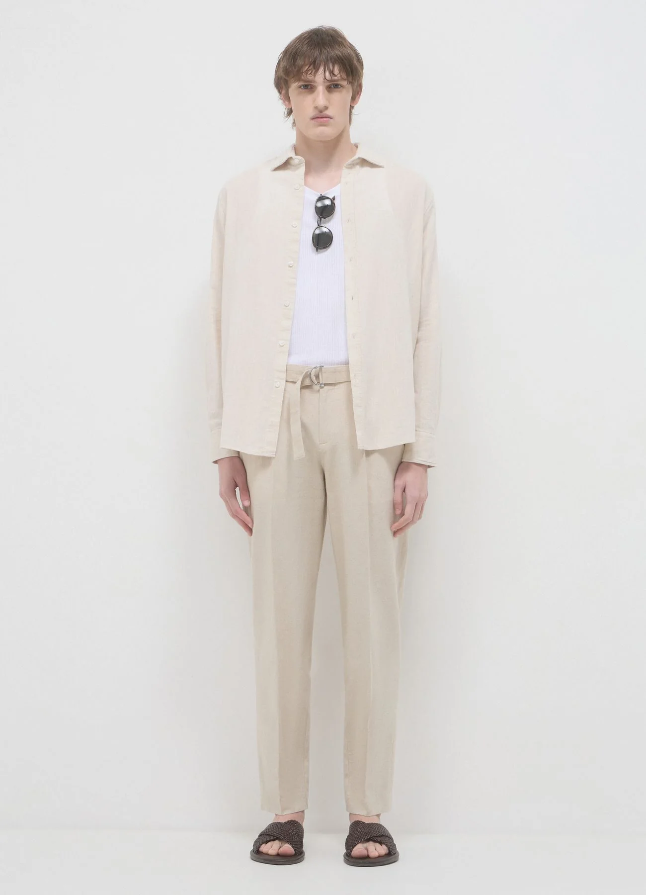 Camicia classica misto lino - Image 2