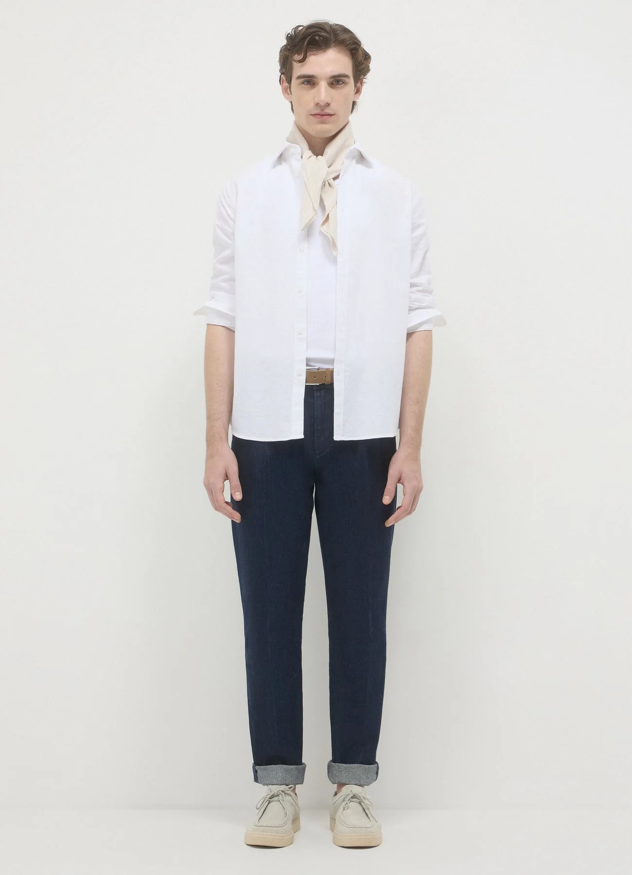 Camicia classica misto lino