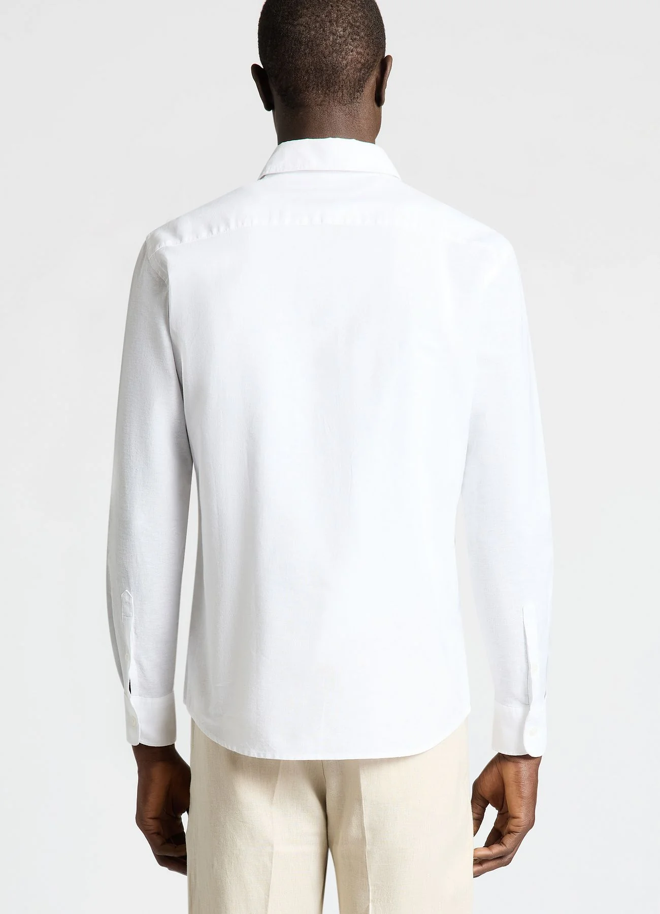 Camicia classica misto lino - Image 3