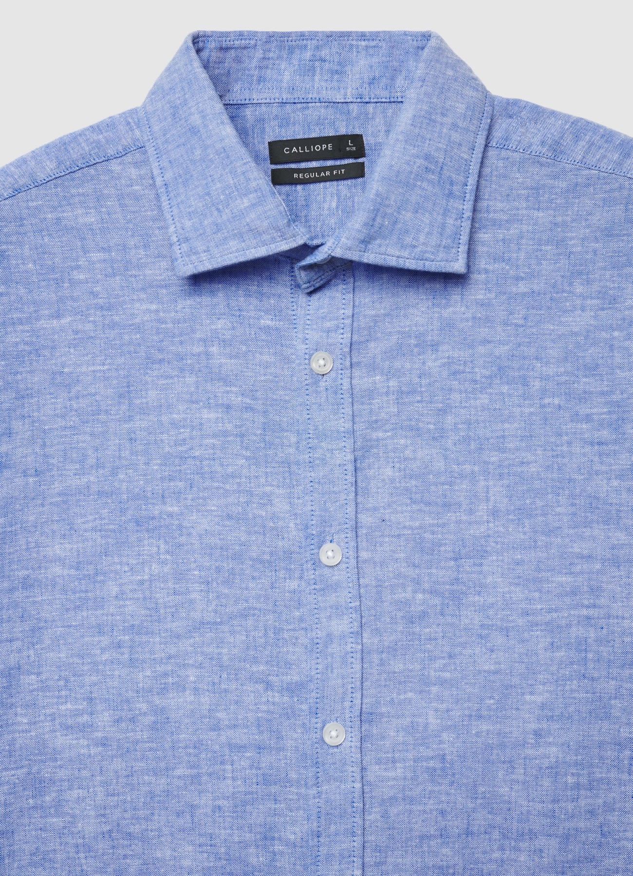 Camicia classica misto lino - Image 6
