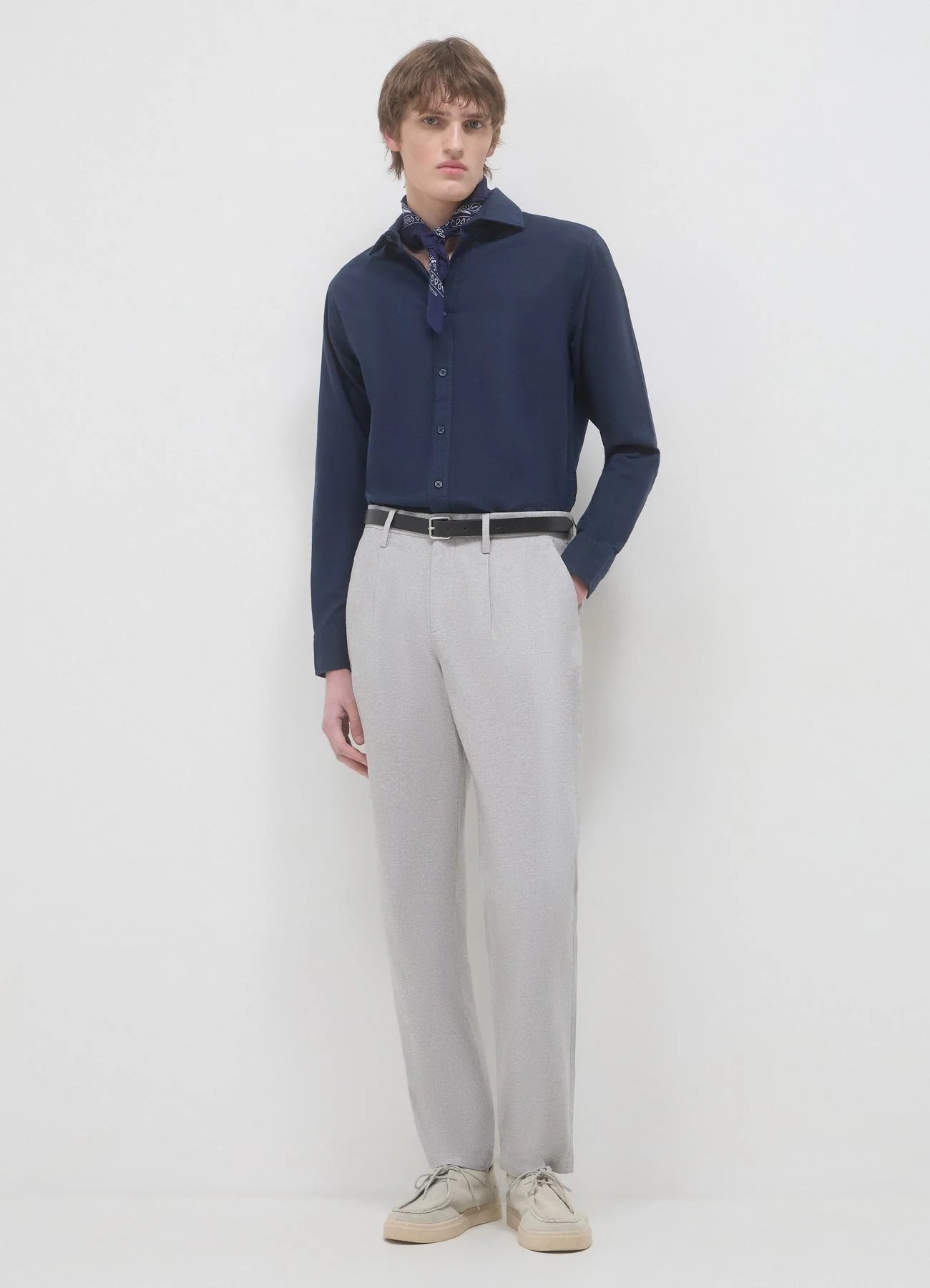 Camicia classica misto lino - Image 3