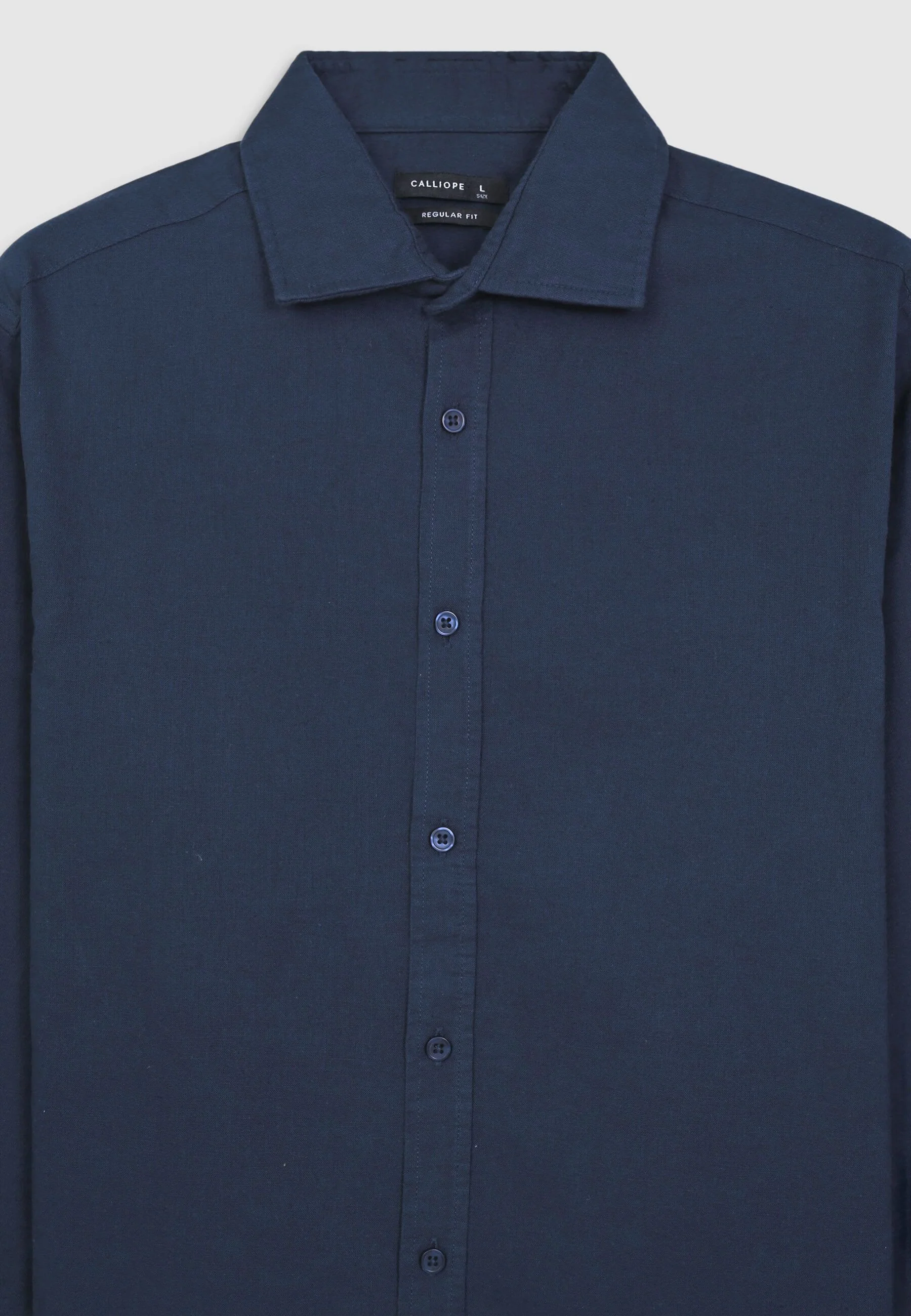 Camicia classica misto lino - Image 5