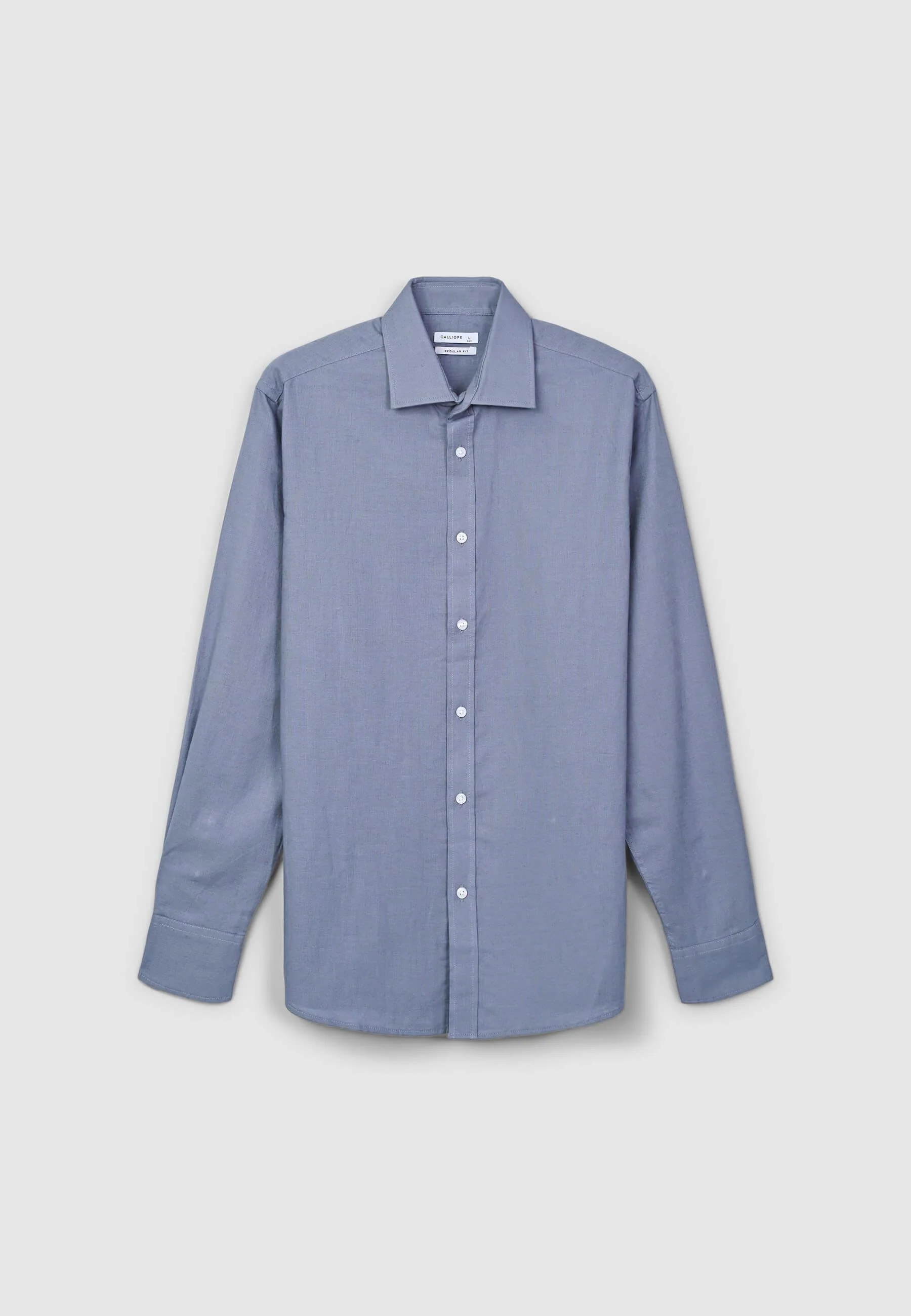 Camicia classica misto lino - Image 4