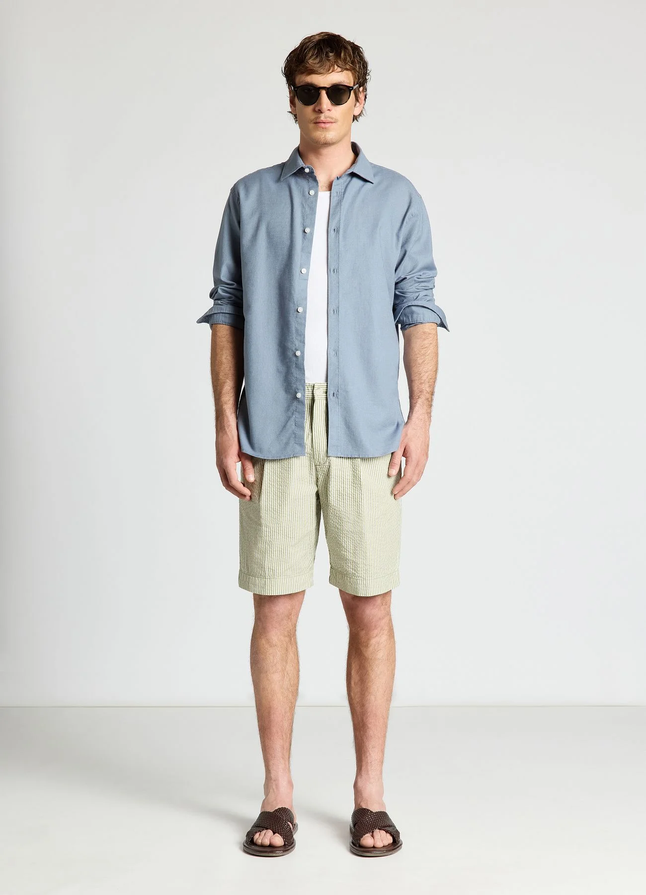 Camicia classica misto lino - Image 3