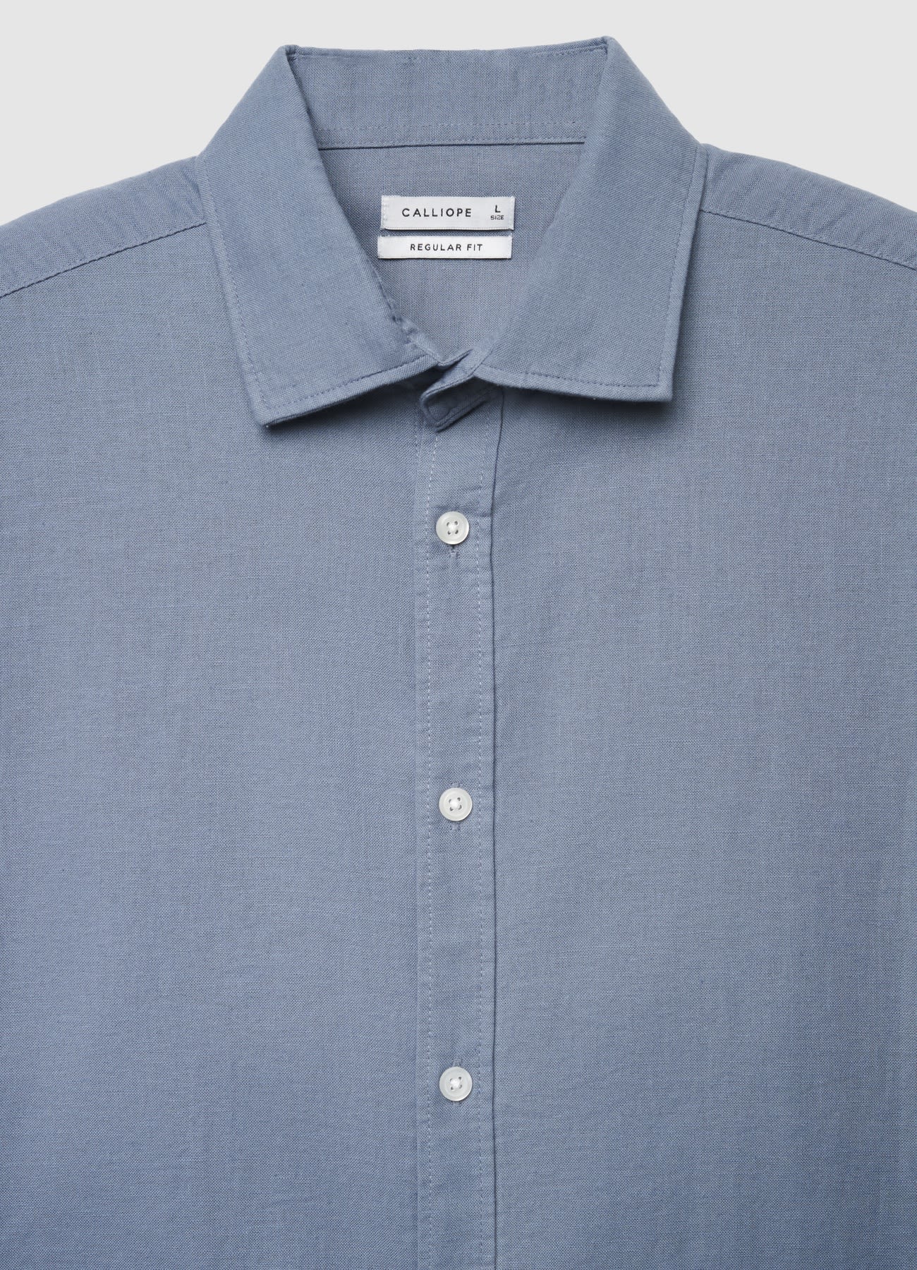Camicia classica misto lino - Image 5
