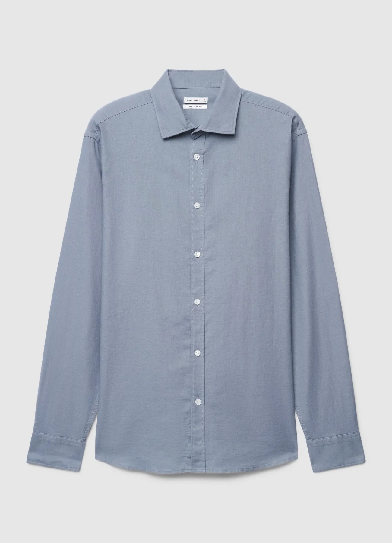 Camicia classica misto lino - Image 6