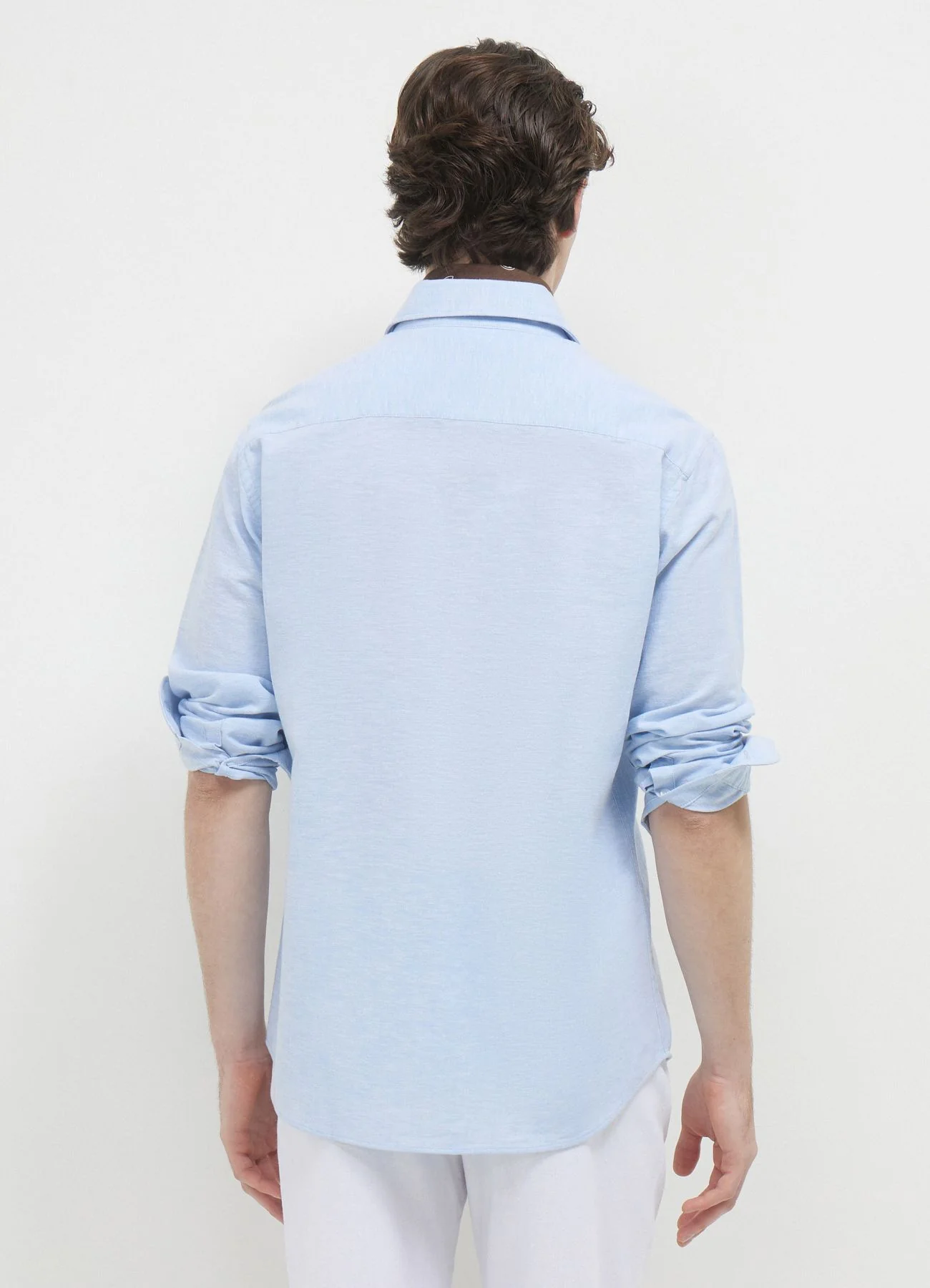 Camicia classica misto lino