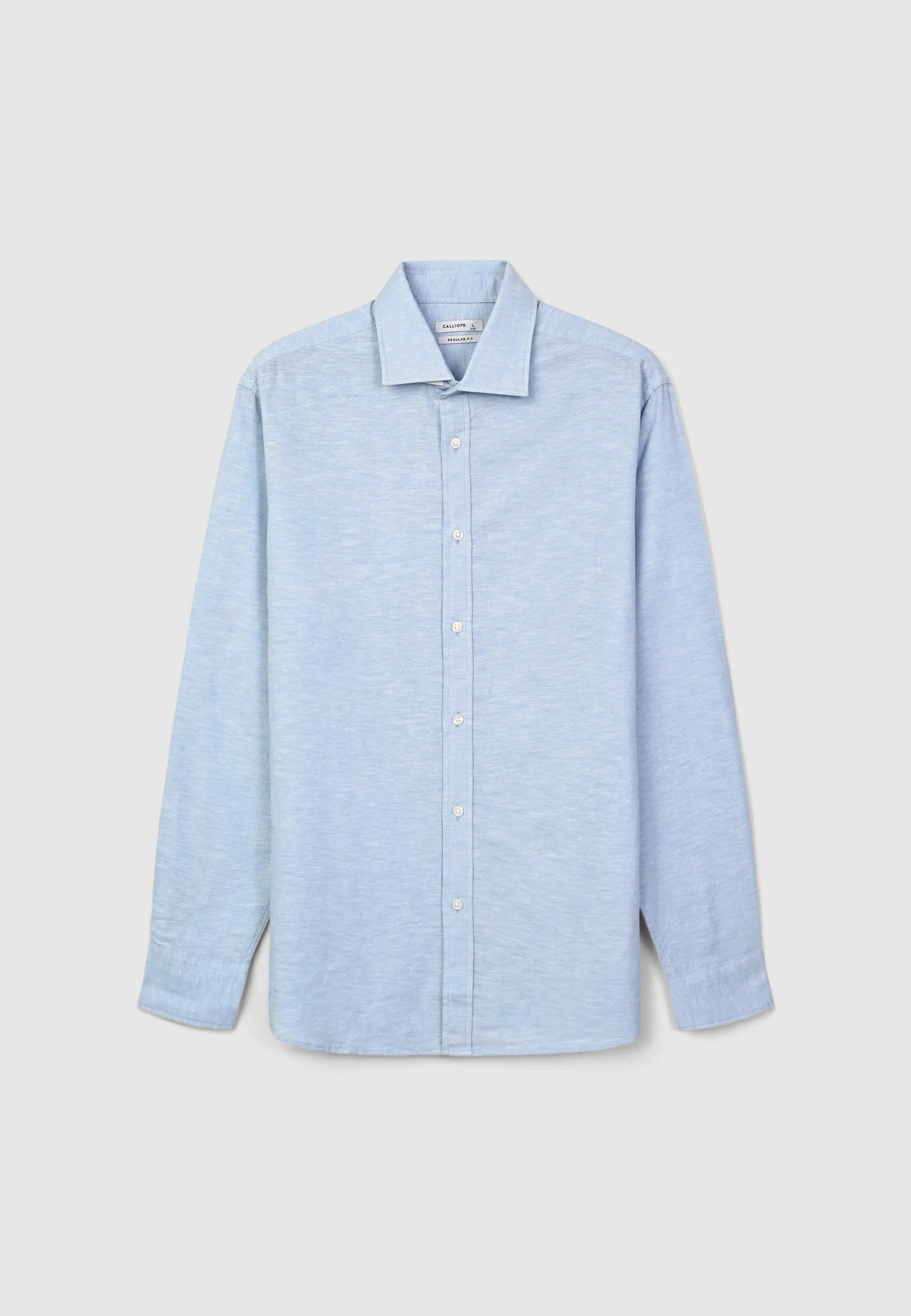 Camicia classica misto lino - Image 6