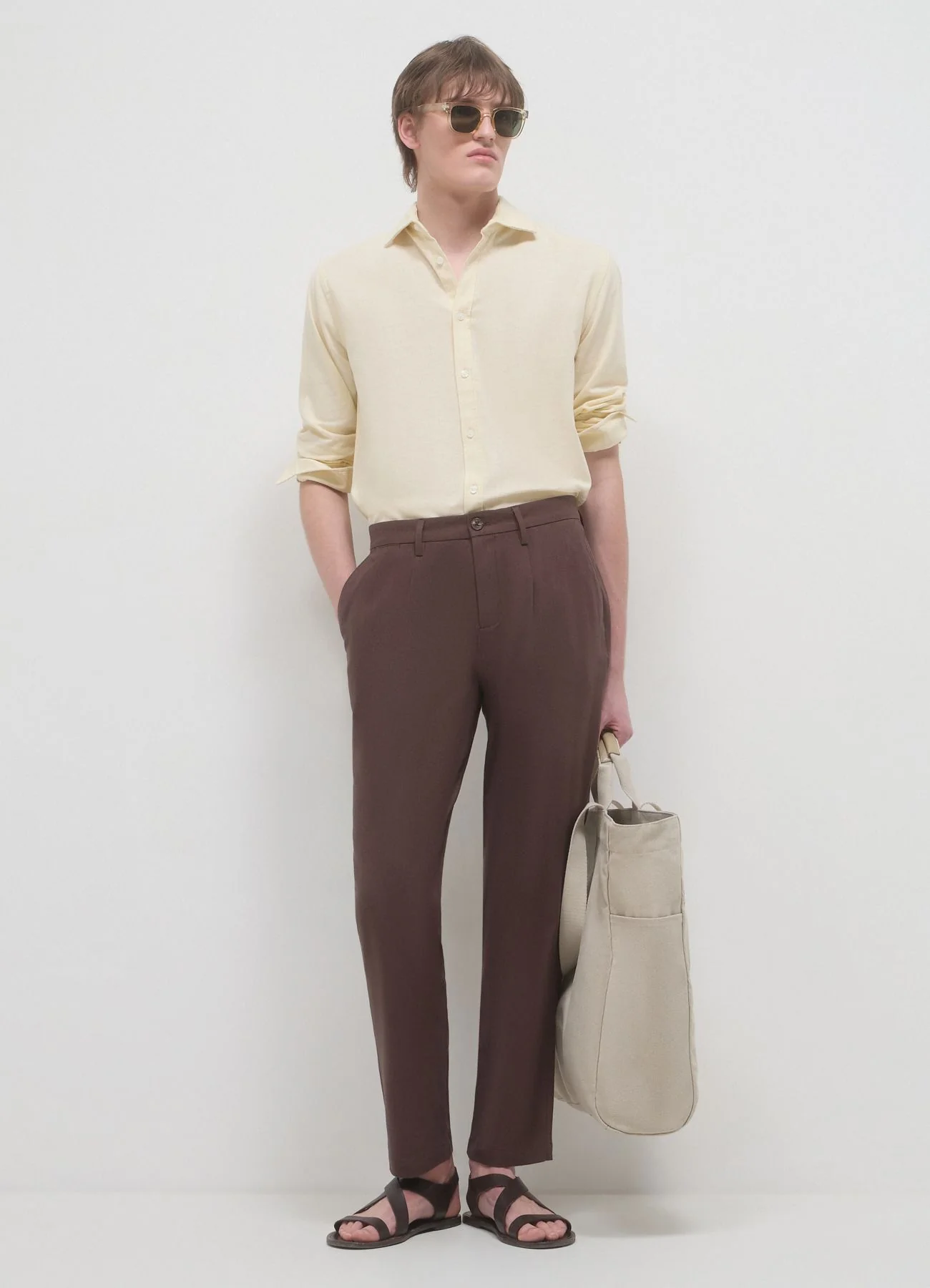 Camicia classica misto lino - Image 2