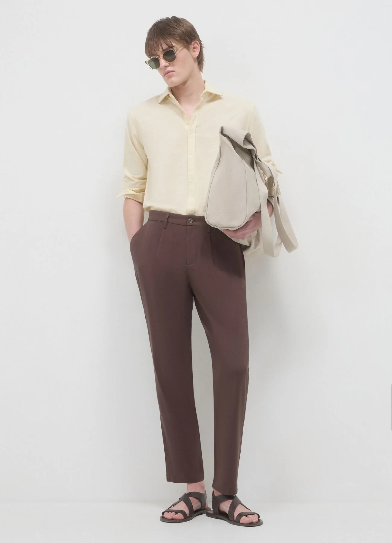 Camicia classica misto lino - Image 4