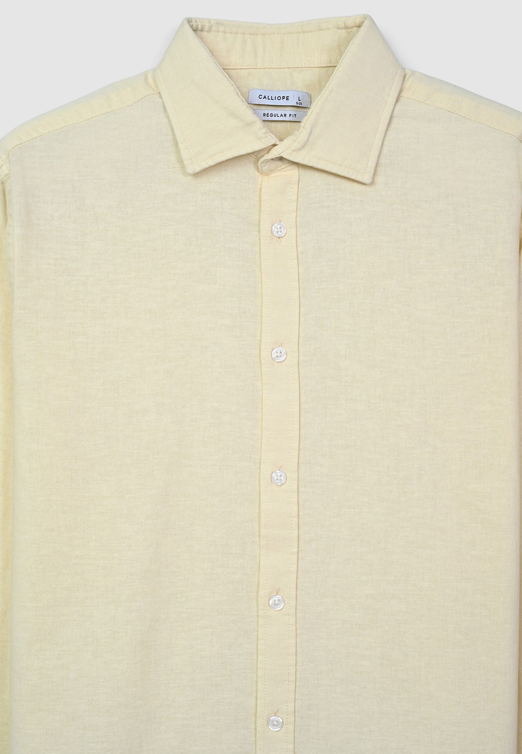 Camicia classica misto lino - Image 5