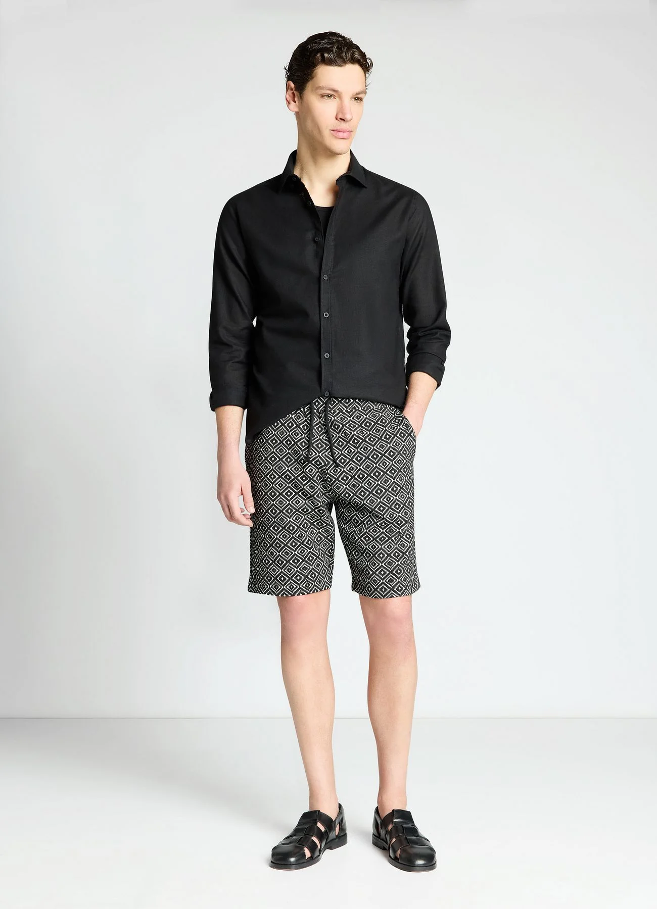 Camicia classica misto lino - Image 2