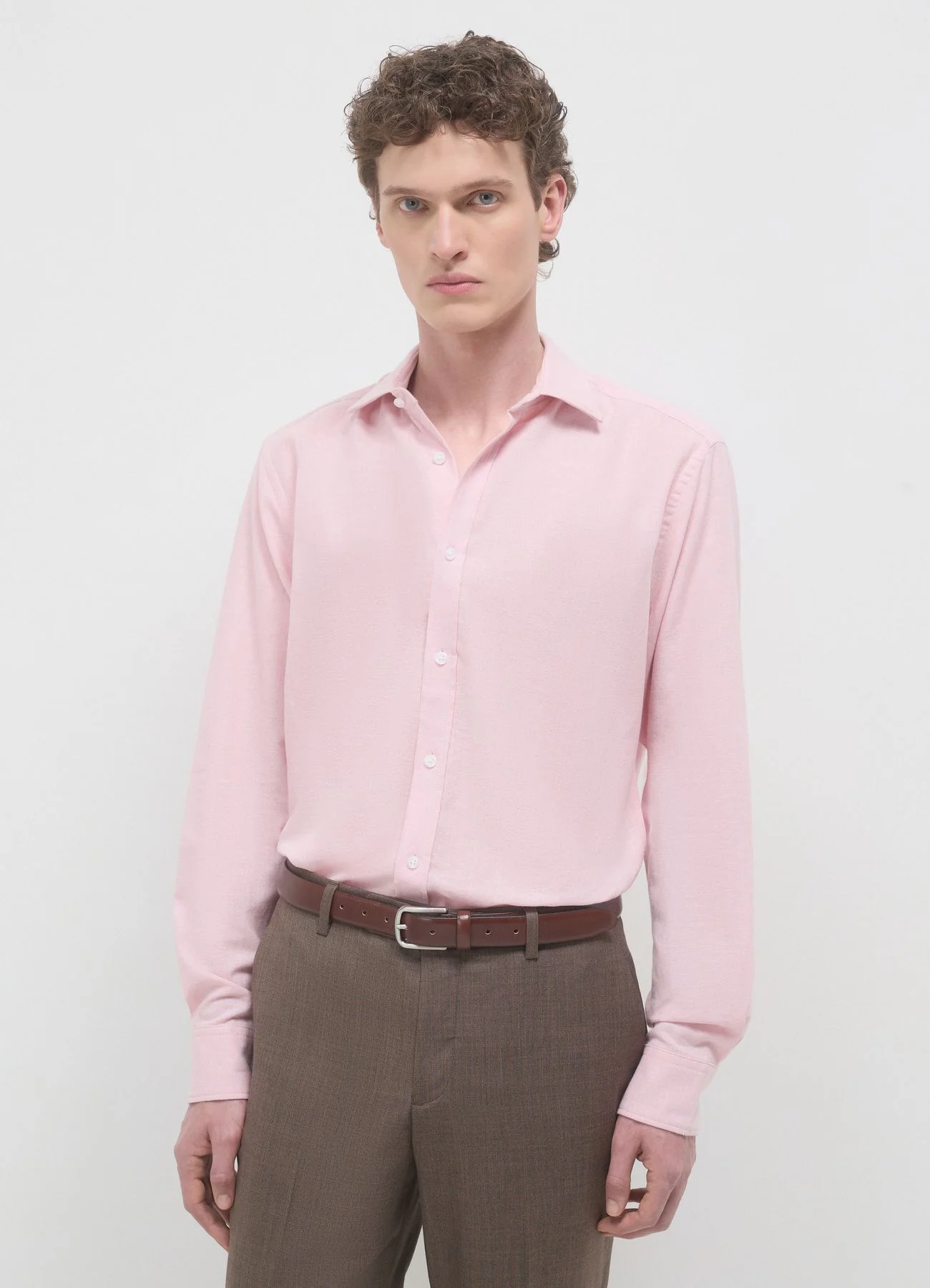 Camicia classica misto lino