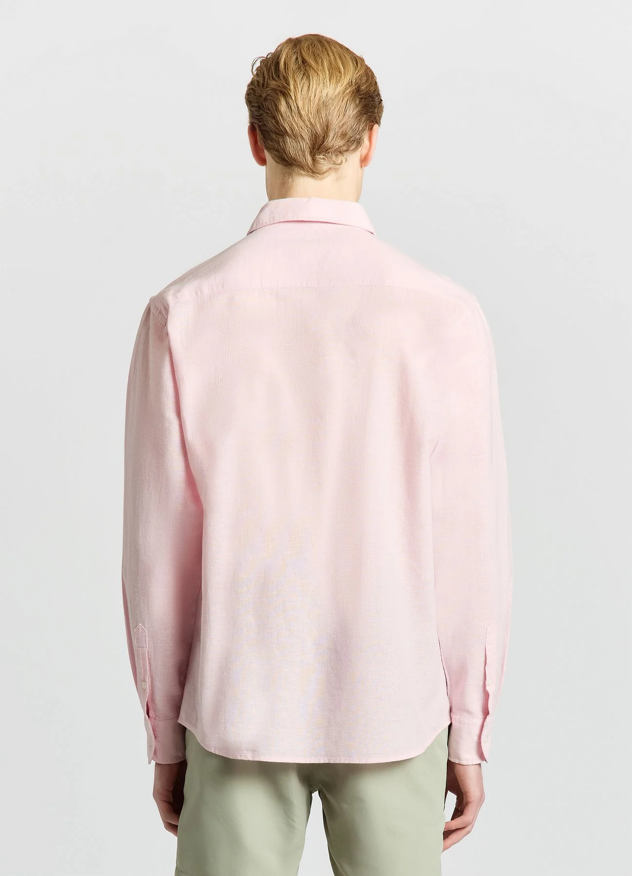 Camicia classica misto lino - Image 3