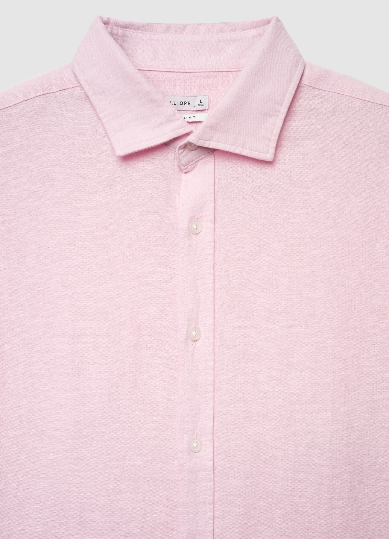 Camicia classica misto lino - Image 5