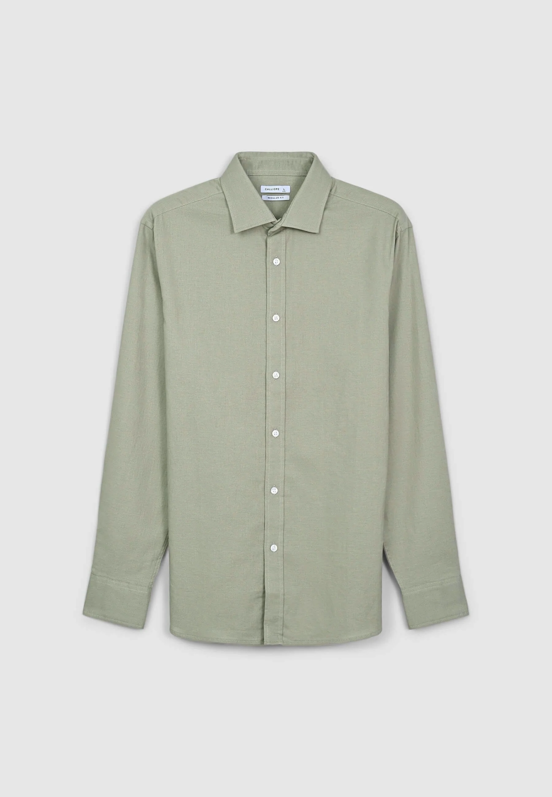 Camicia classica misto lino - Image 6
