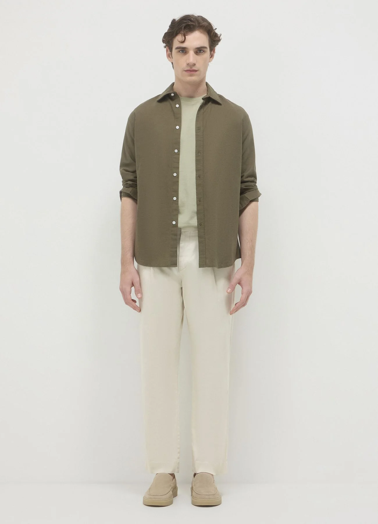 Camicia classica misto lino - Image 2
