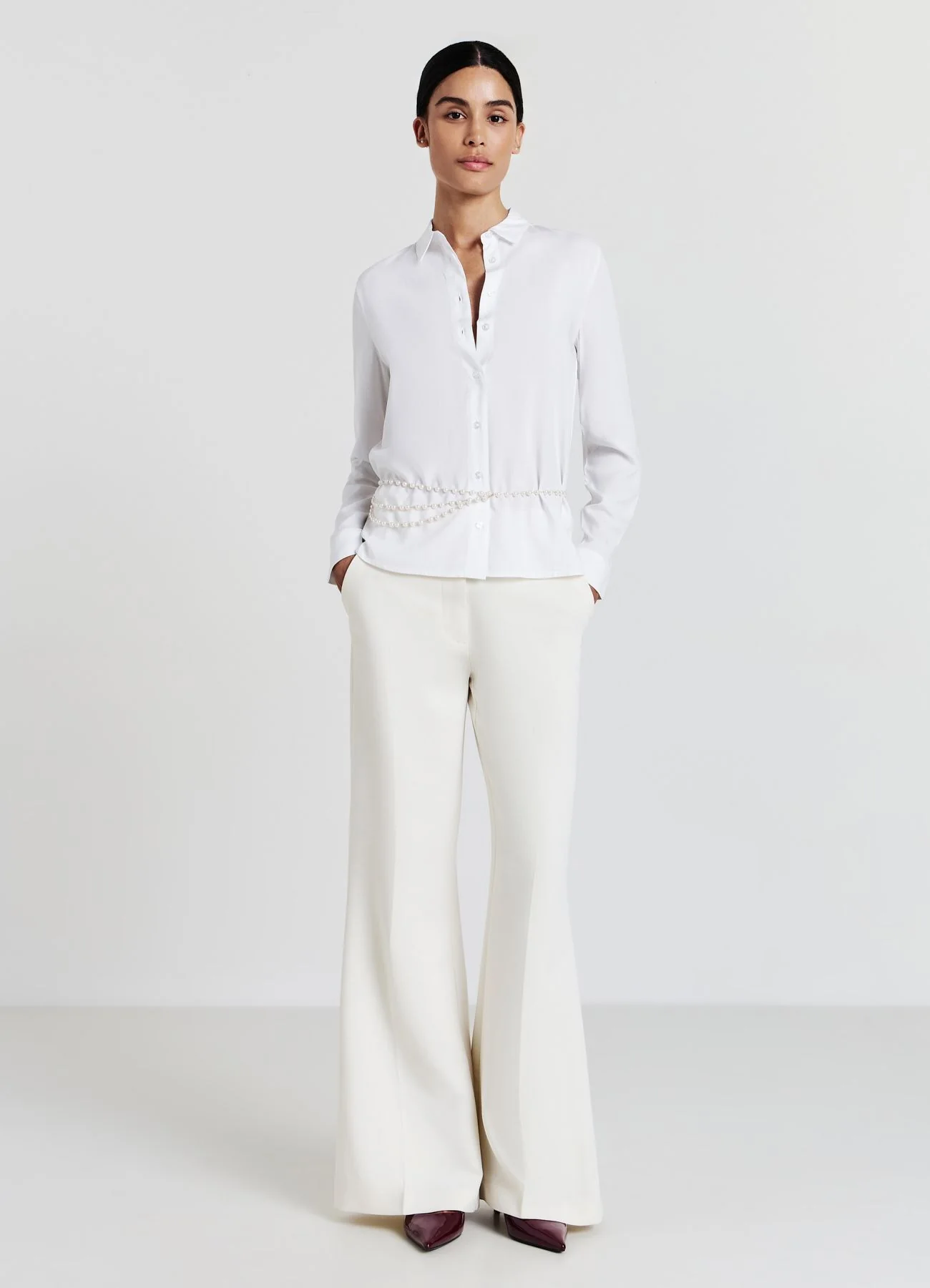 Camicia classica tinta unita - Image 2